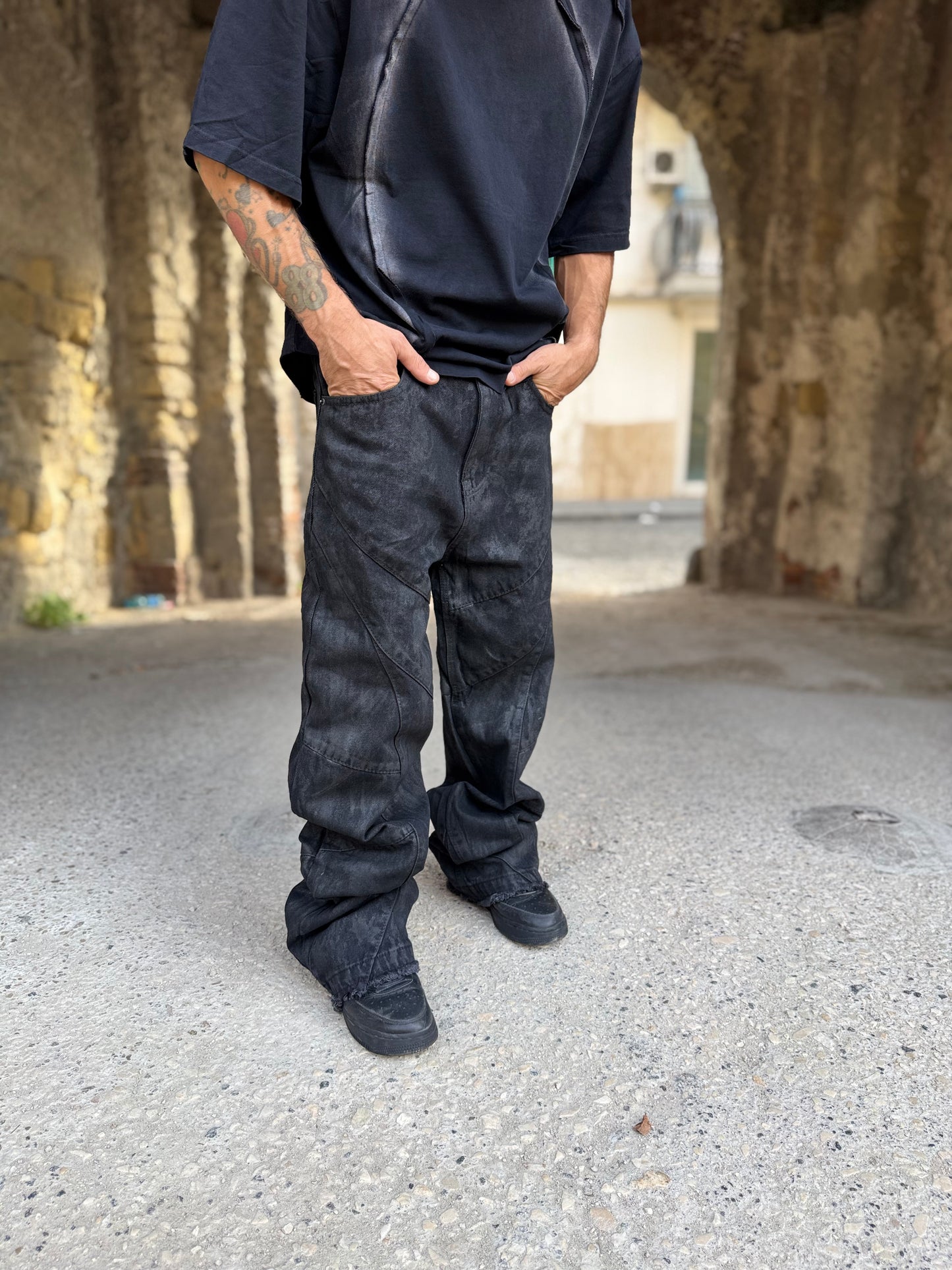Jeans Flare Black