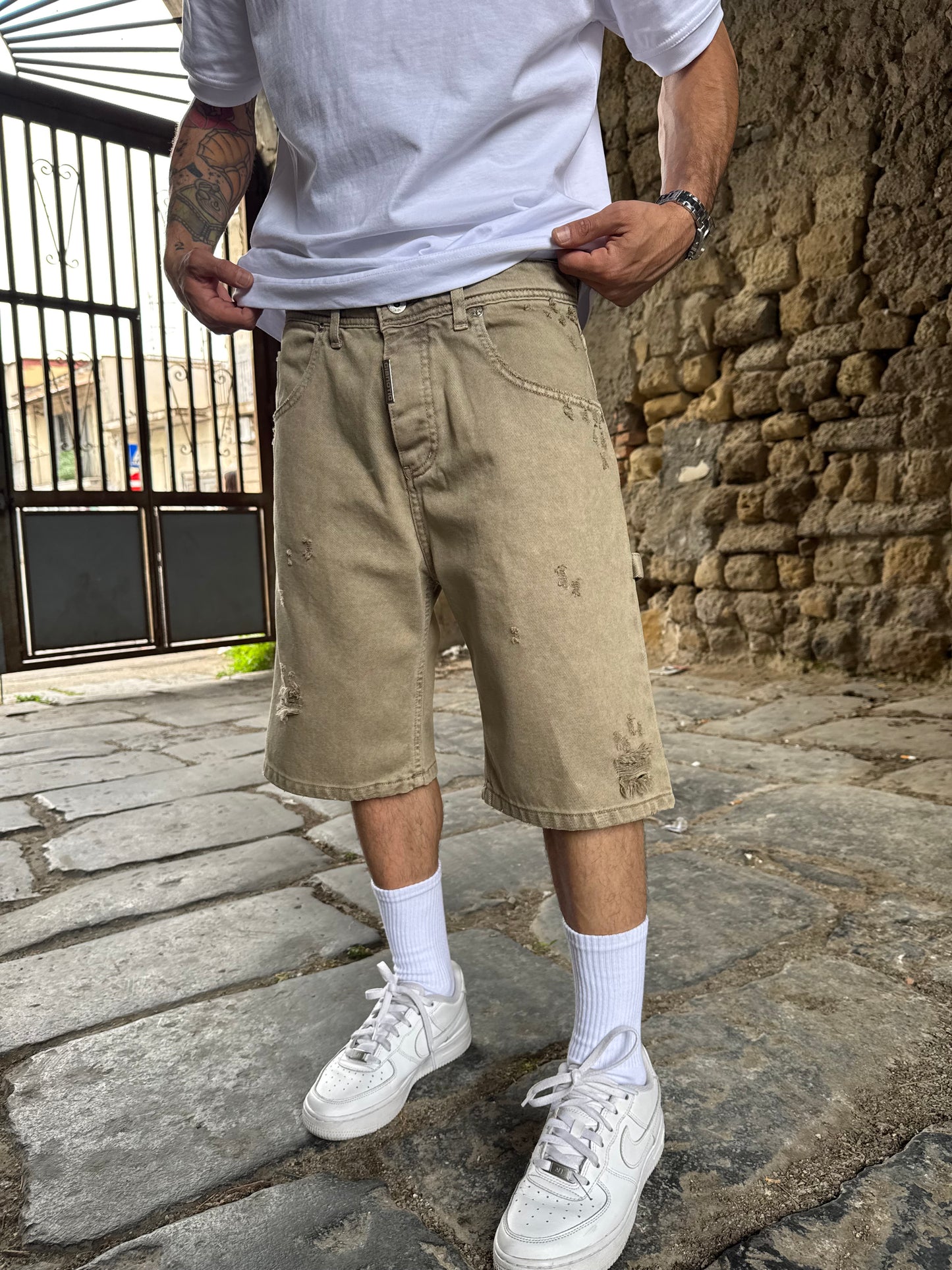 Short Carpenter Marmorizzato