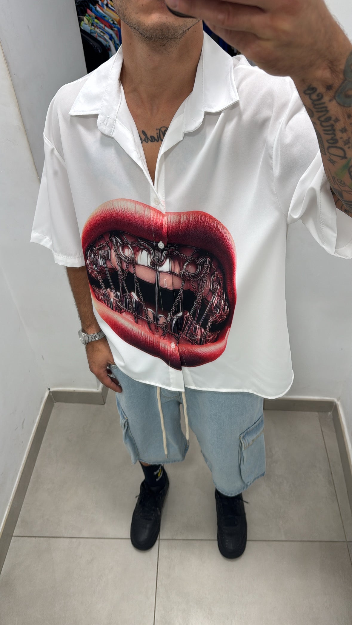 Camicia con stampa