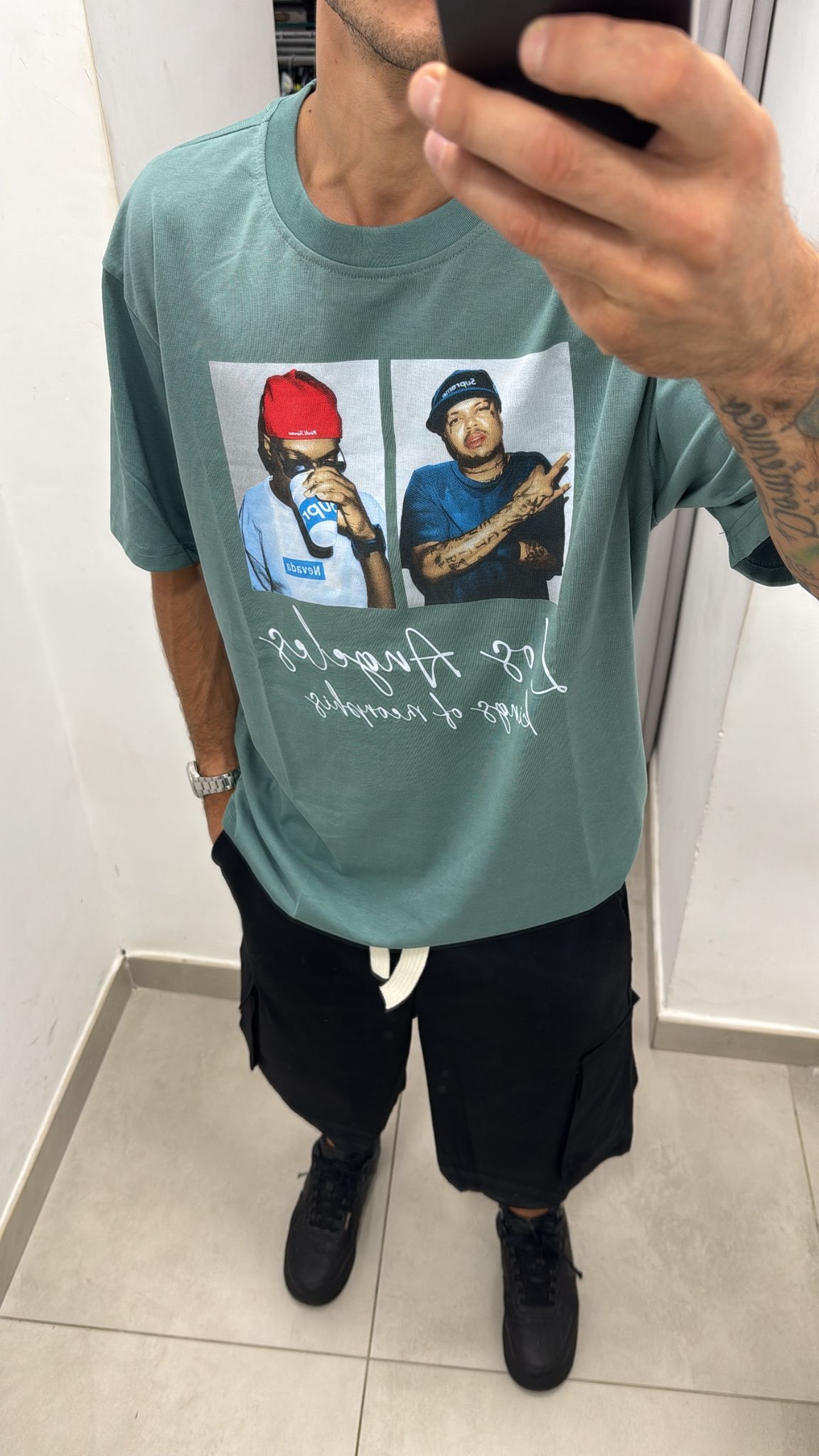T-shirt a maniche corte con stampa