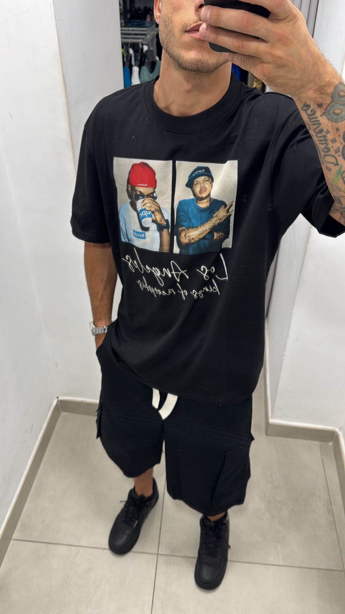 T-shirt a maniche corte con stampa