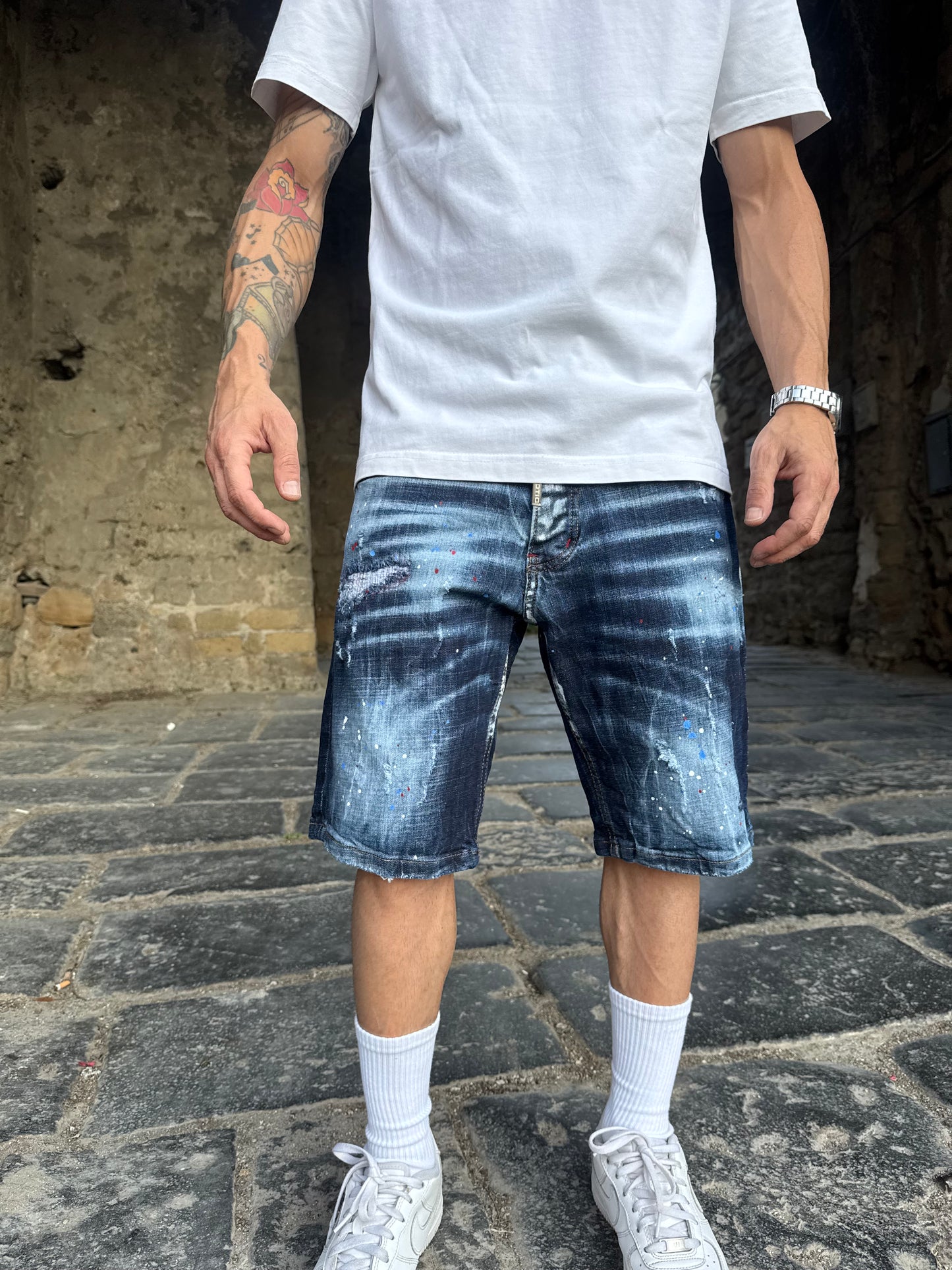 Shorts Blu Sfumato