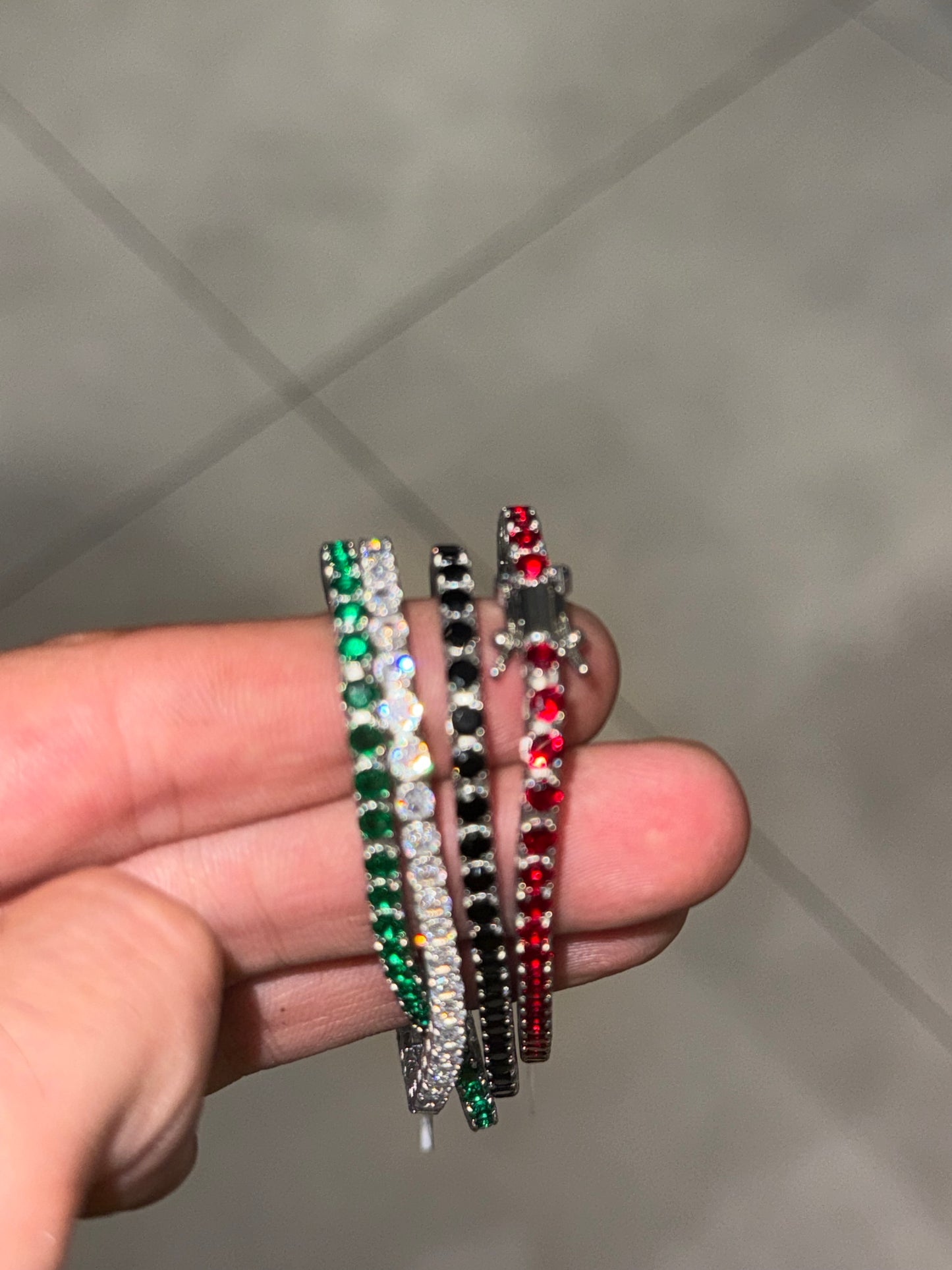 Bracciale Luminoso in Accaio  misura 17