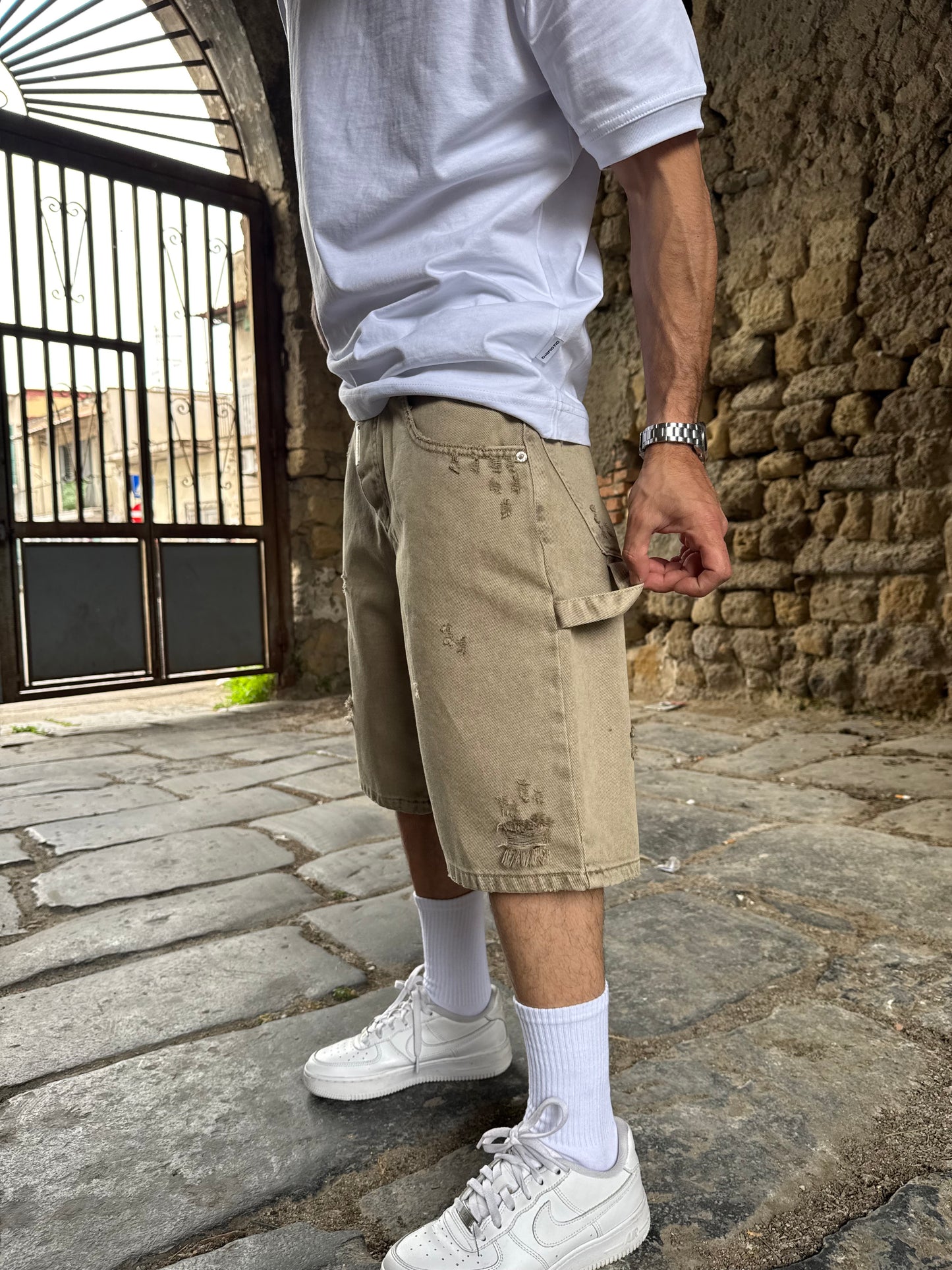 Short Carpenter Marmorizzato