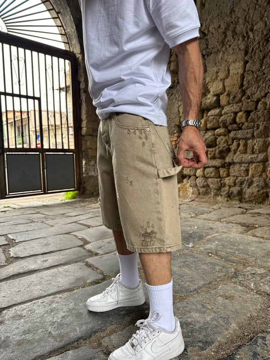 Short Carpenter Marmorizzato