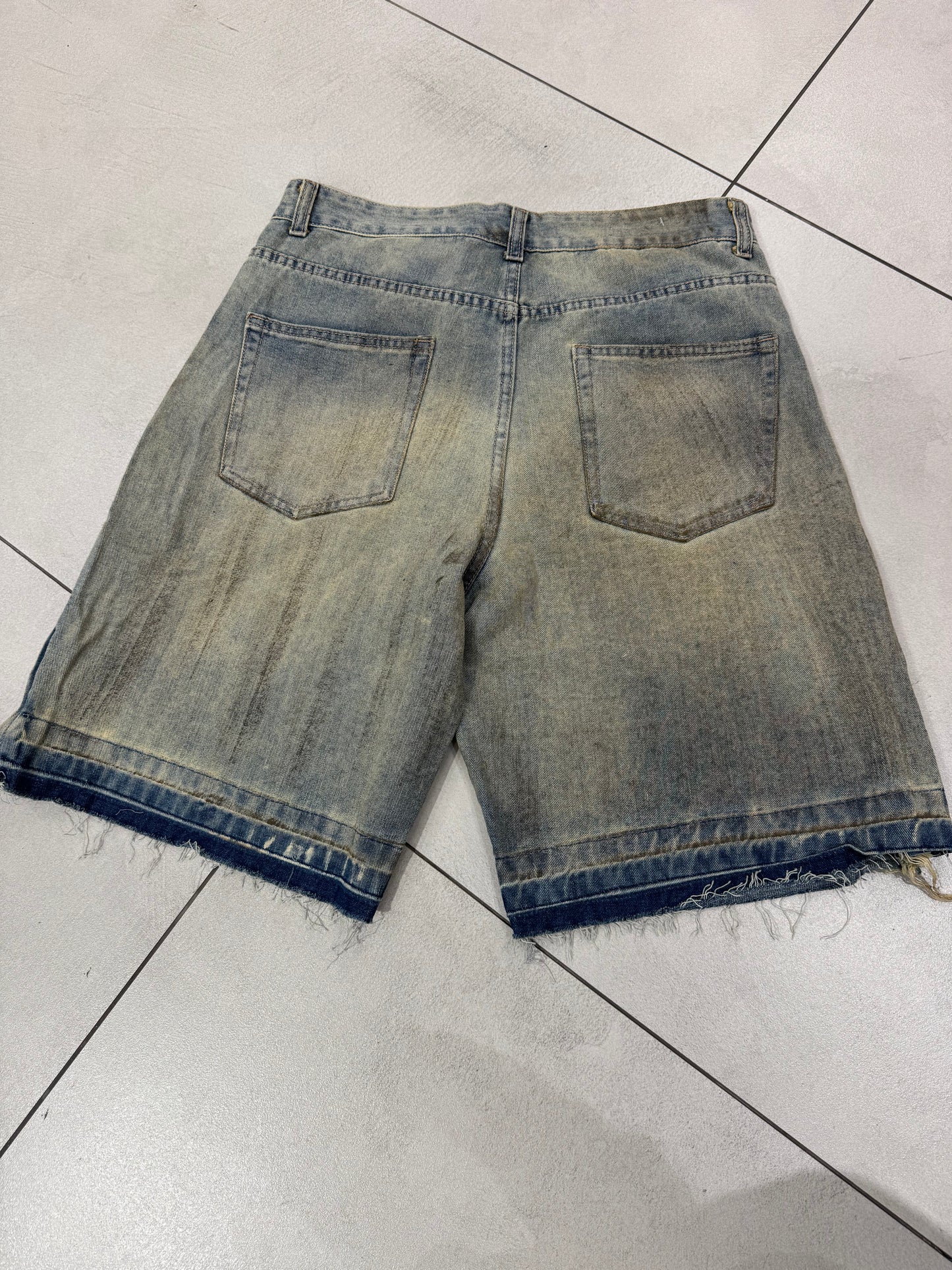 Bermuda Jeans Zip Sfumato