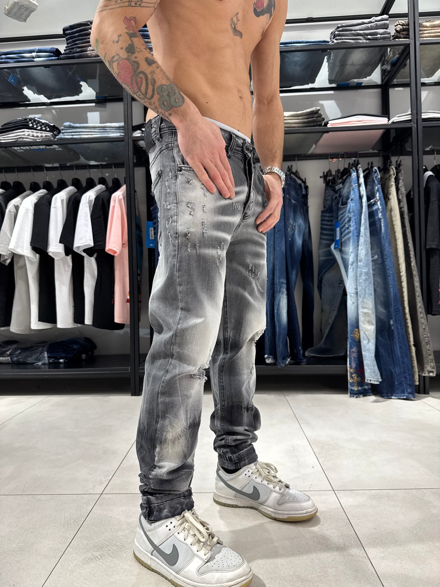 Jeans Mod Dsquared Grigio chiaro