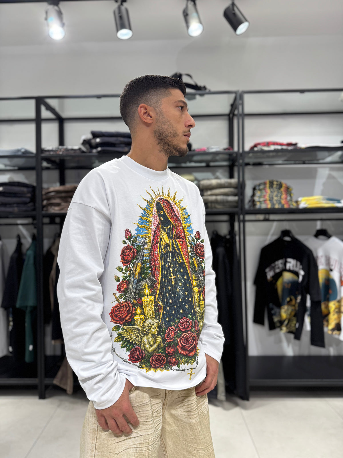 T-Shirt Guadalupe Maniche Lunghe
