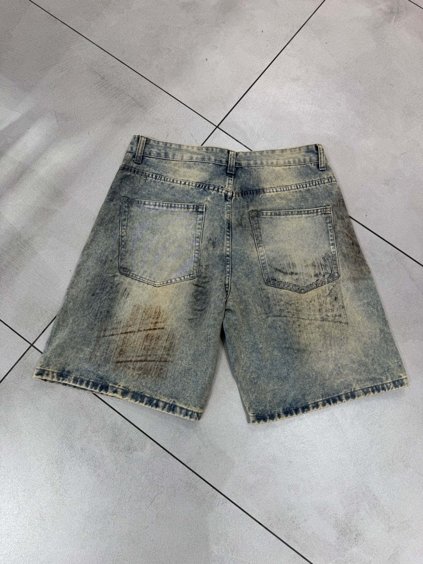 Bermuda Jeans Zip Sfumato