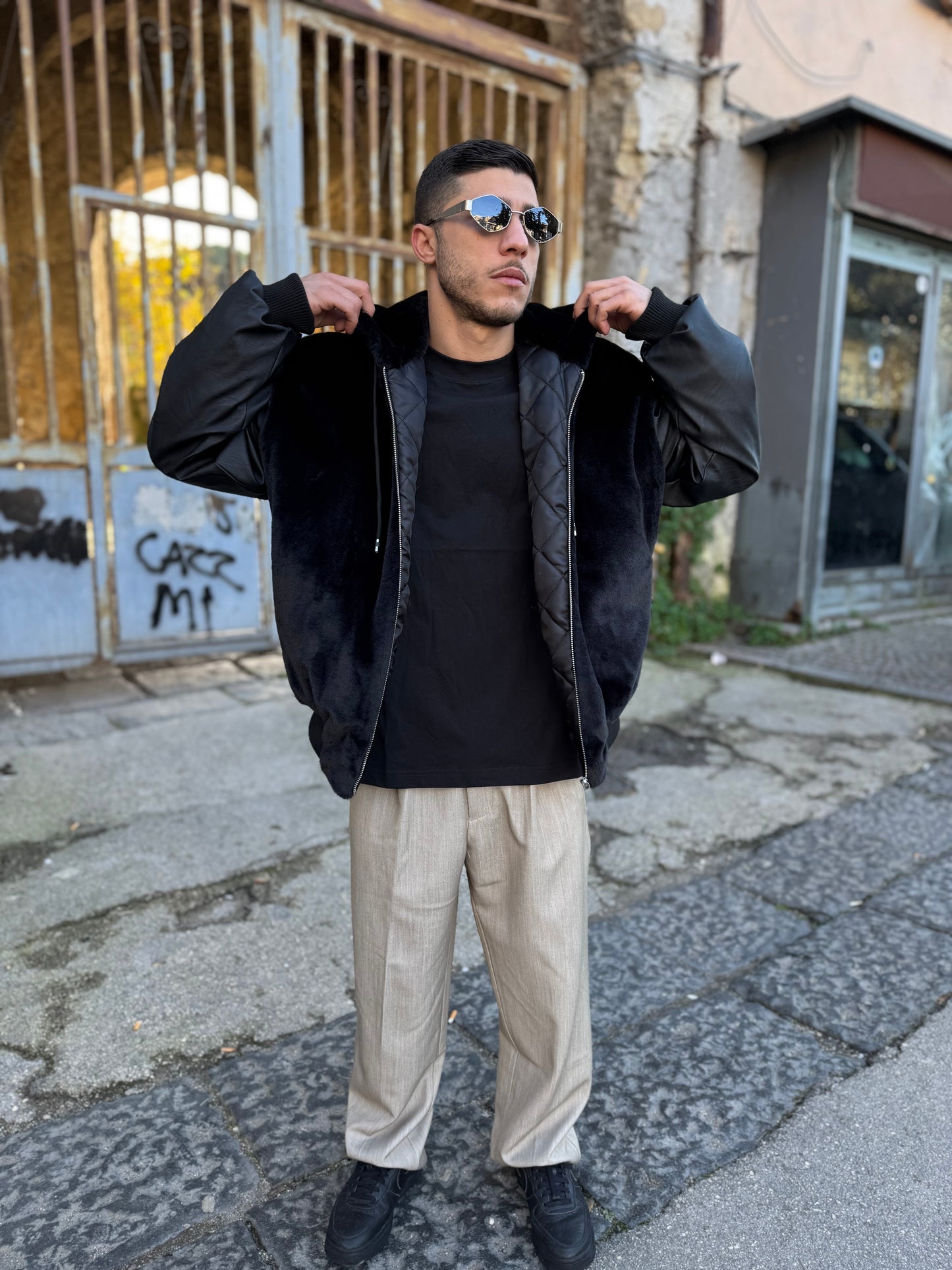 Giacca Giubbino Pelliccia & Ecopelle