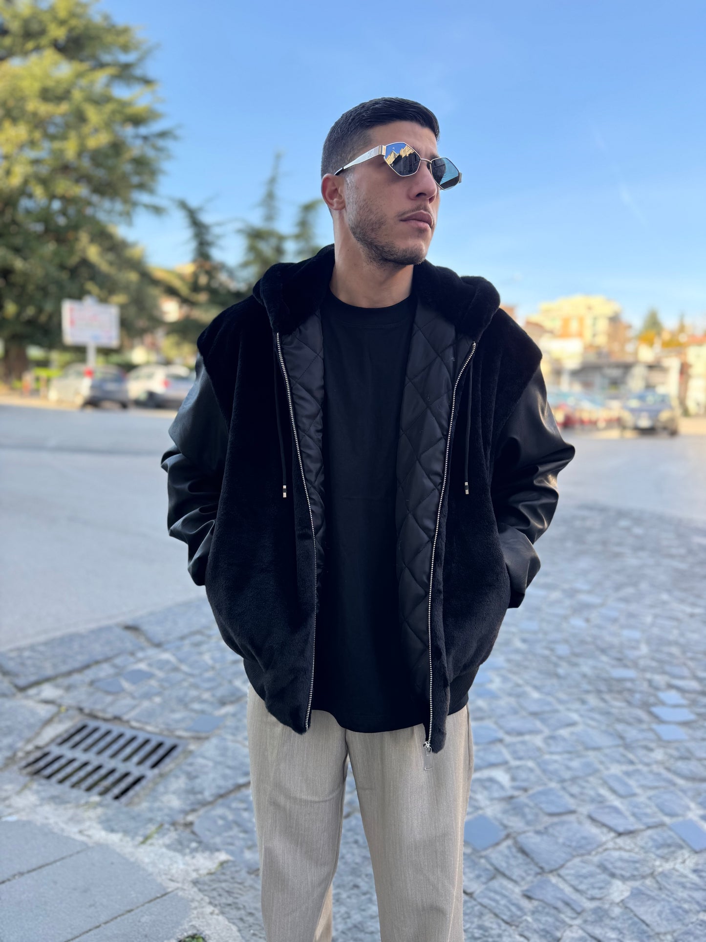 Giacca Giubbino Pelliccia & Ecopelle