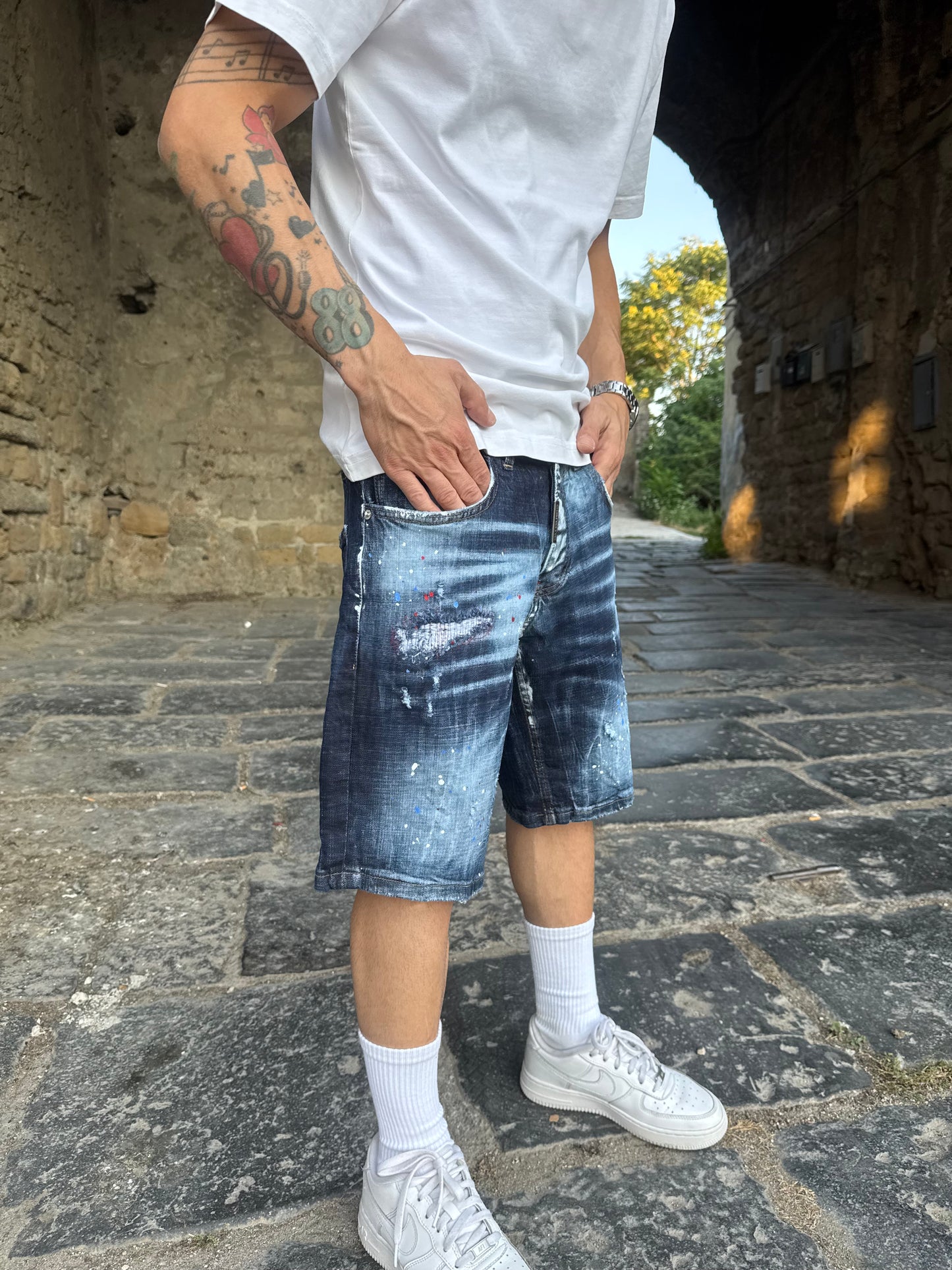 Shorts Blu Sfumato