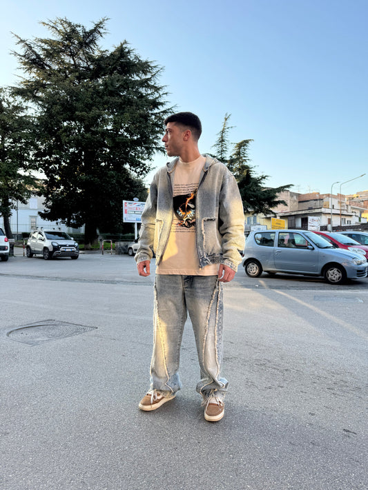 Coordinato Jeans Chiaro