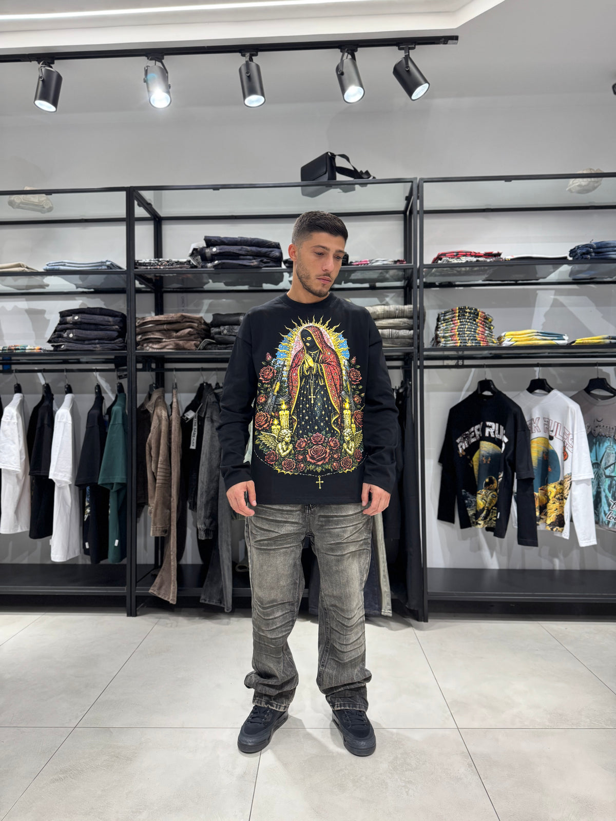 T-Shirt Guadalupe Maniche Lunghe