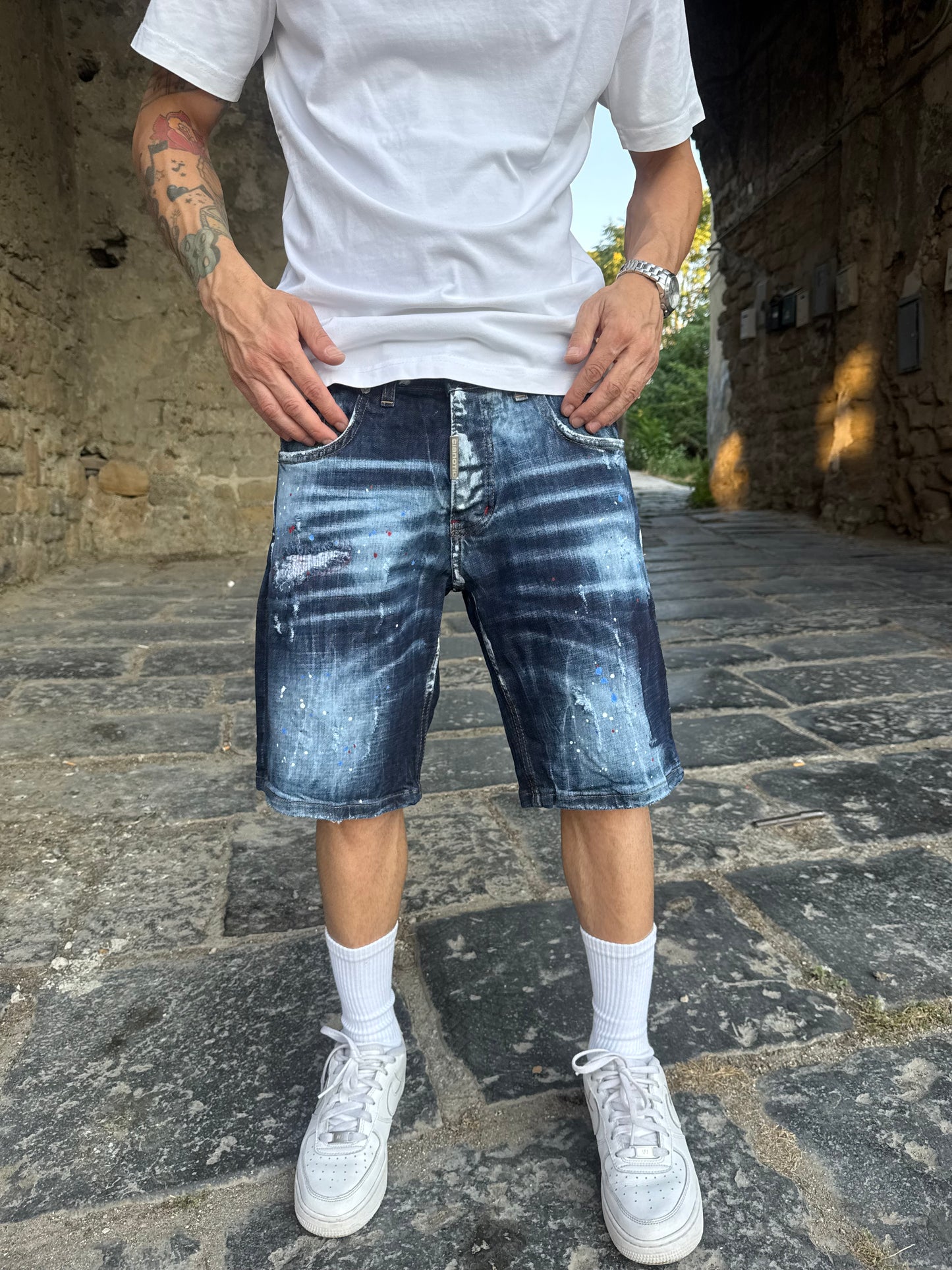Shorts Blu Sfumato