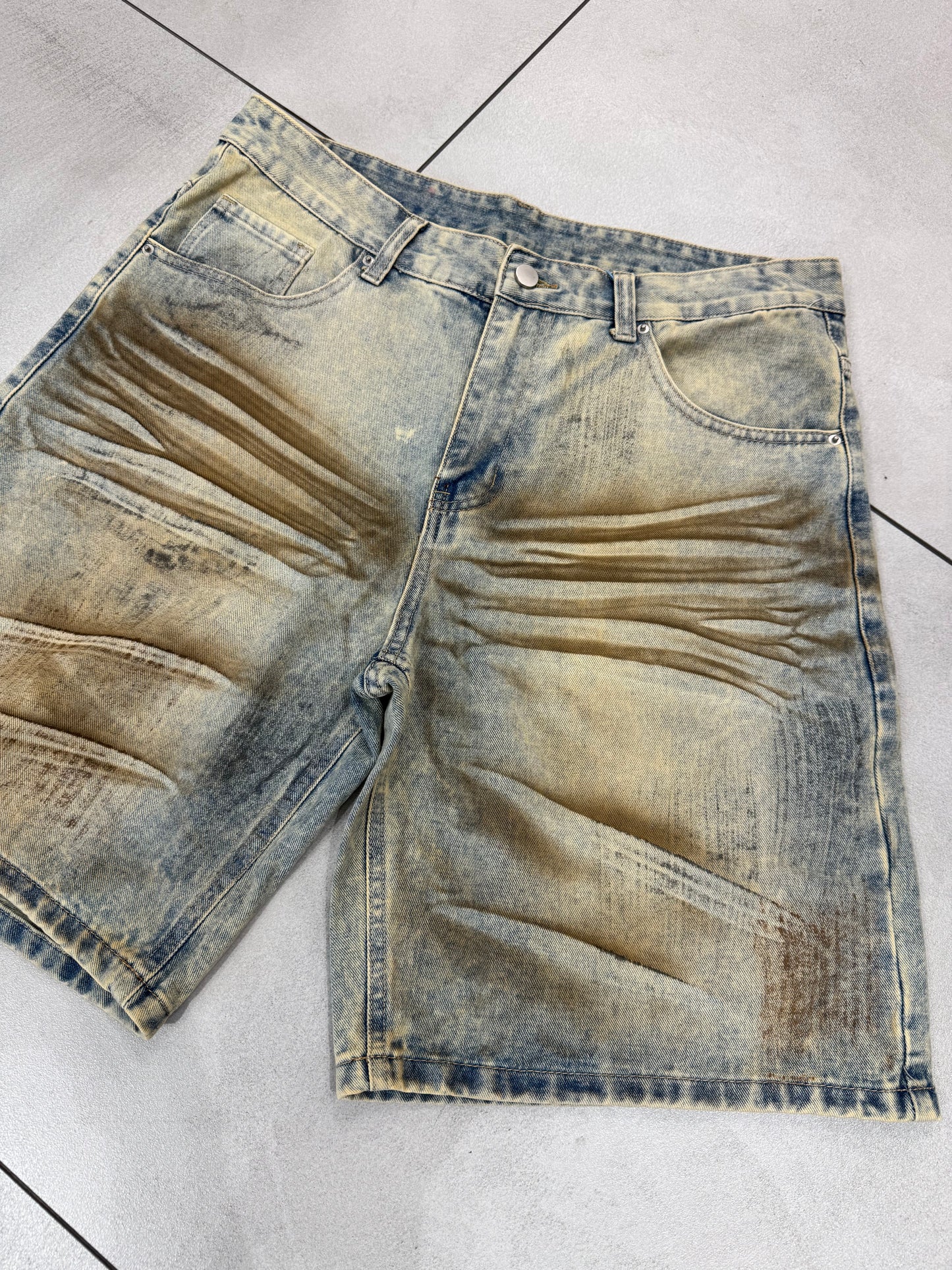 Bermuda Jeans Zip Sfumato