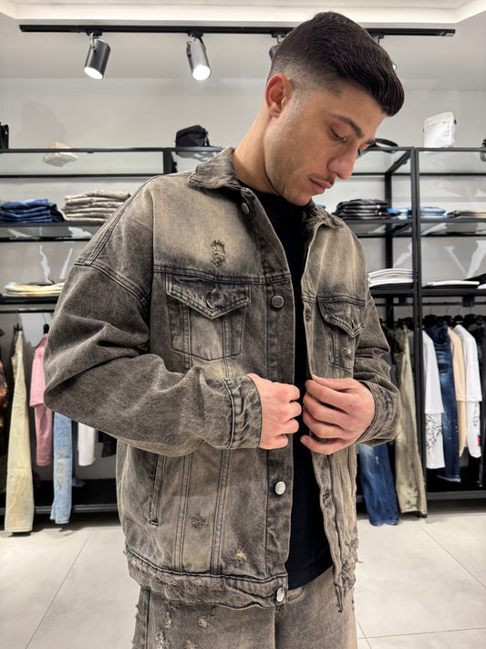 Coordinato Jeans Gray