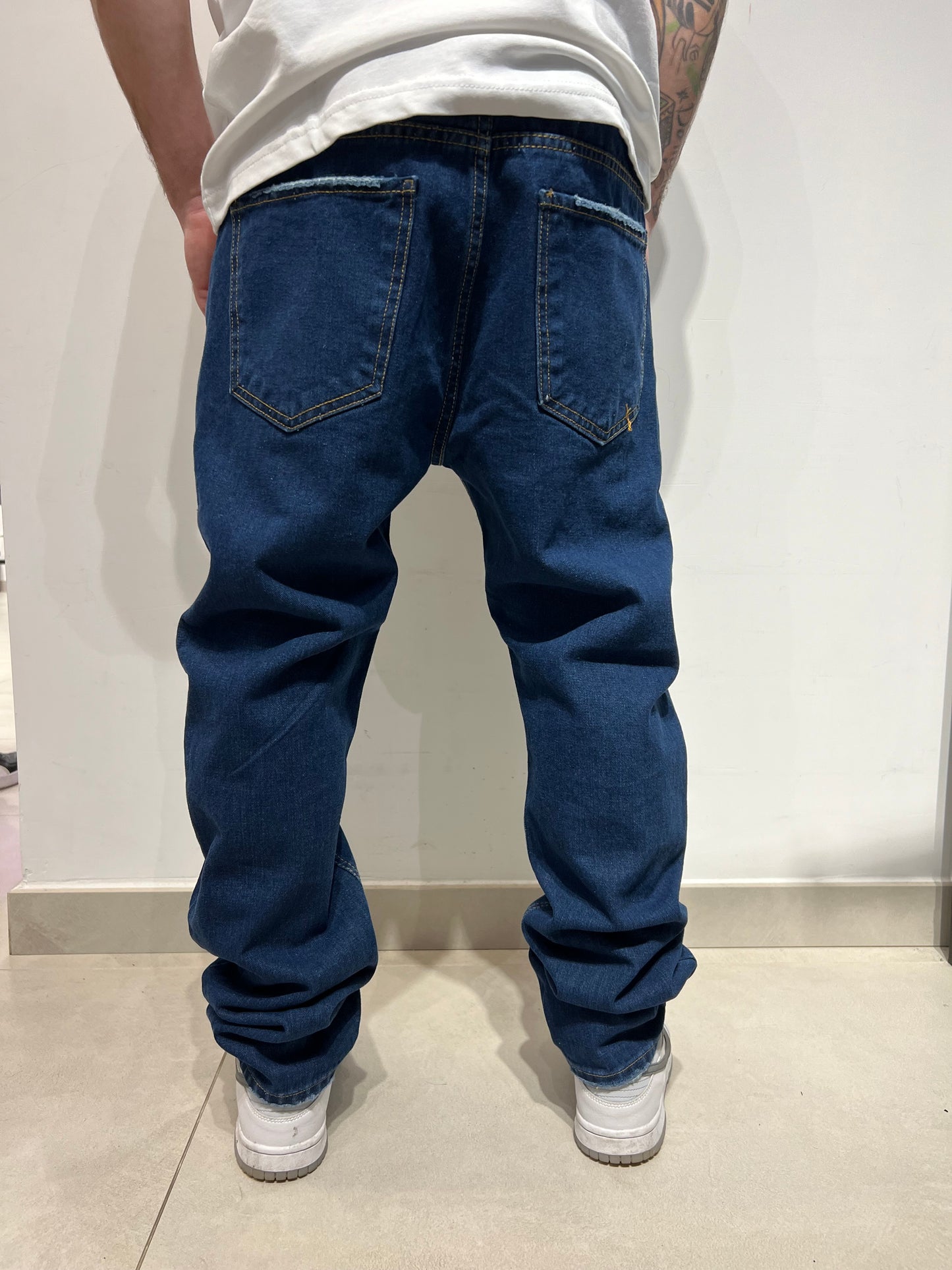 Jeans baggy blu scuro