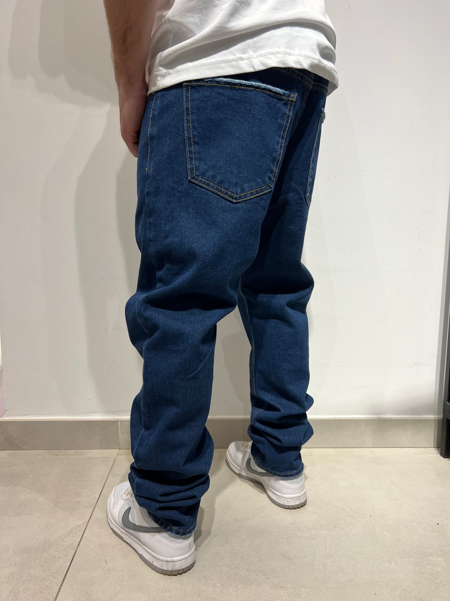 Jeans baggy blu scuro