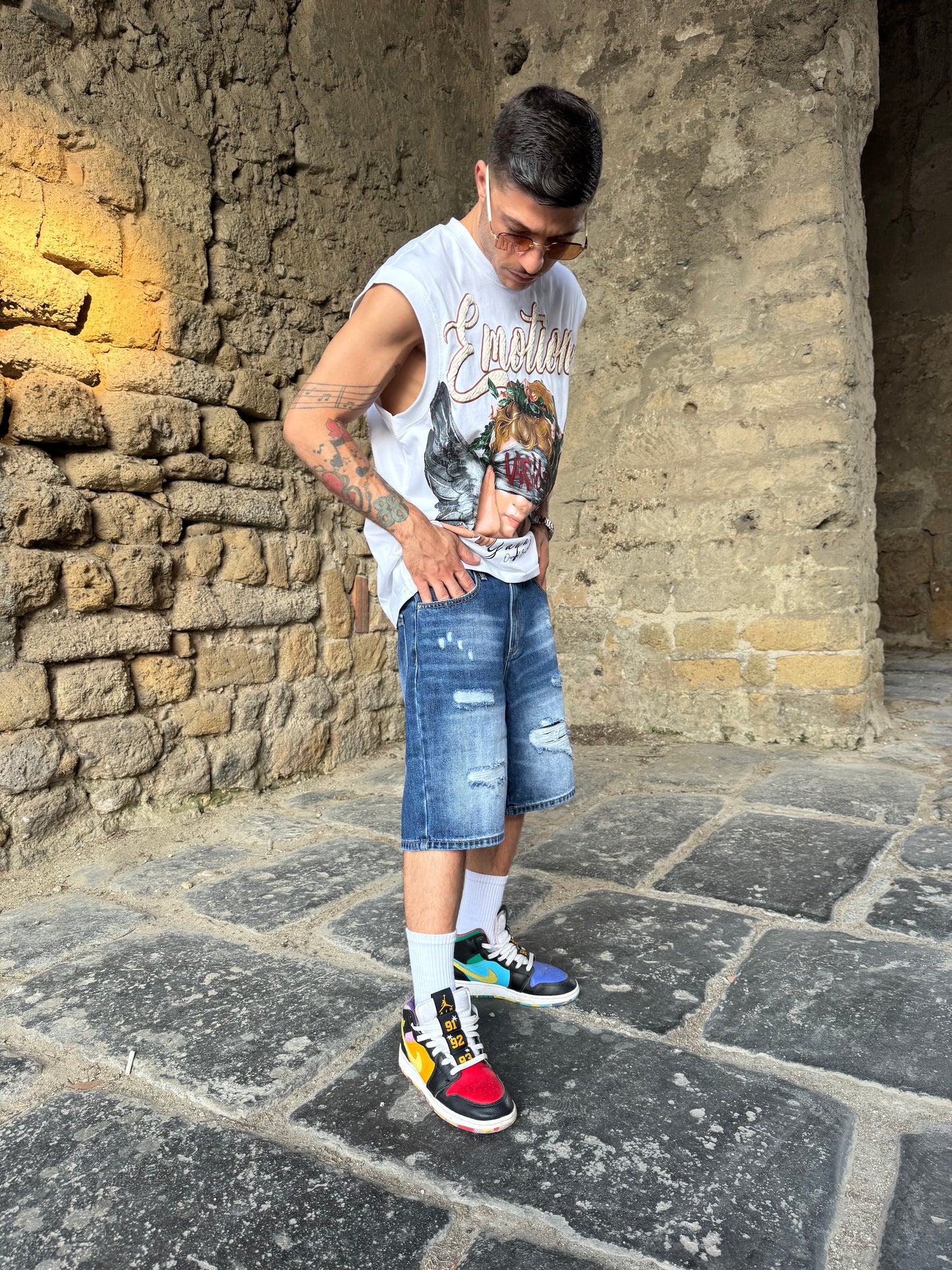 Short Jeans blu