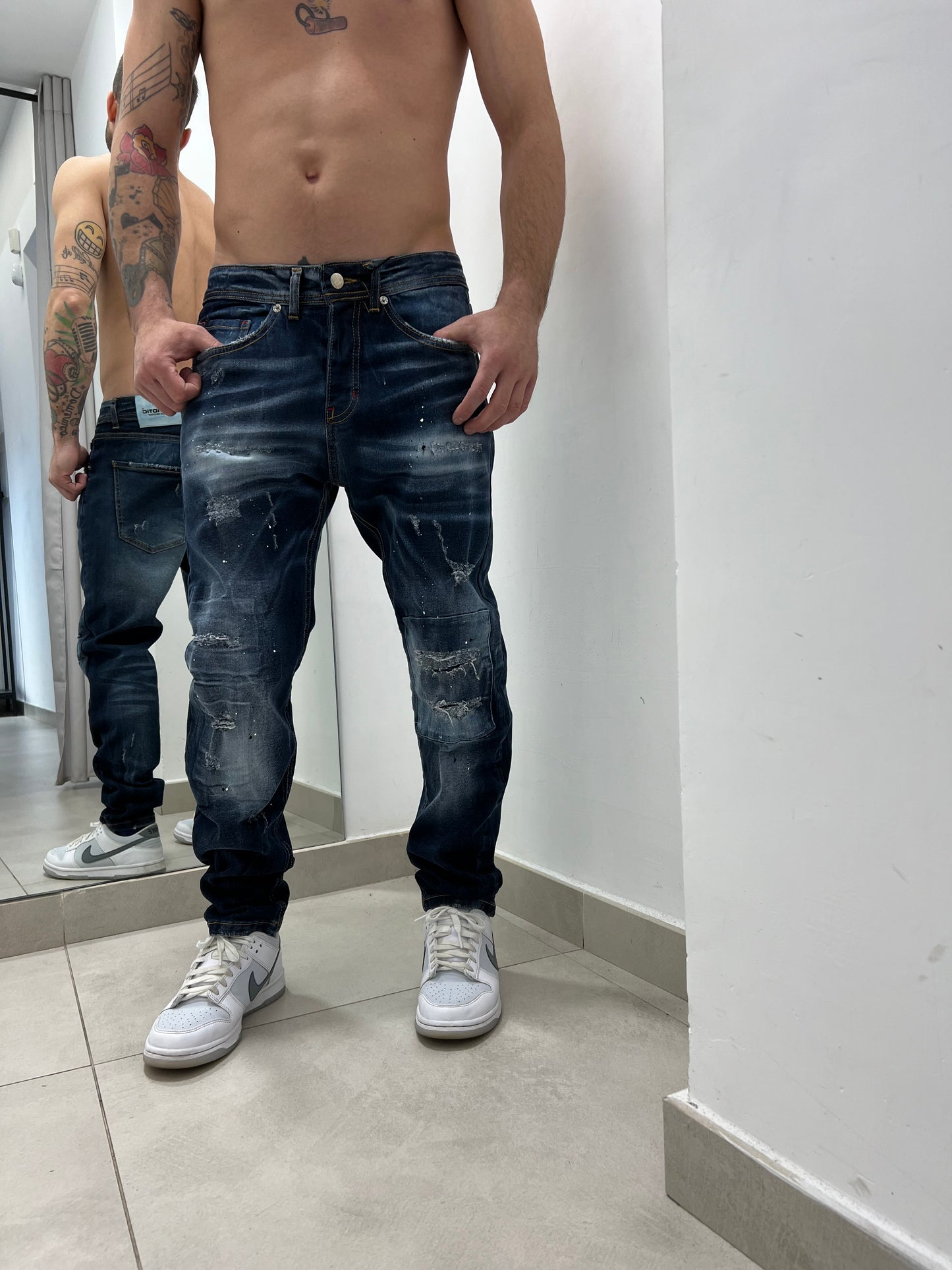 Jeans lavaggio scuro Cianotic