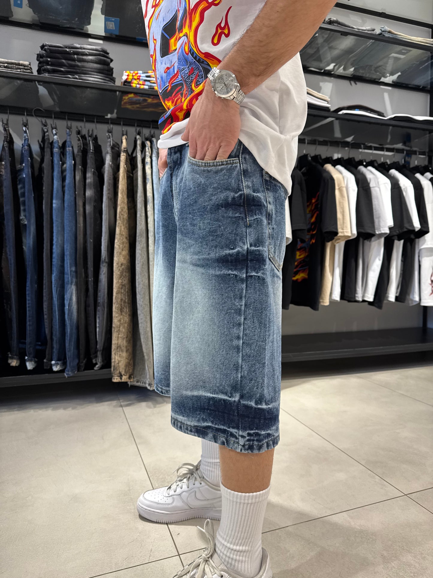 Short Jeans Blu