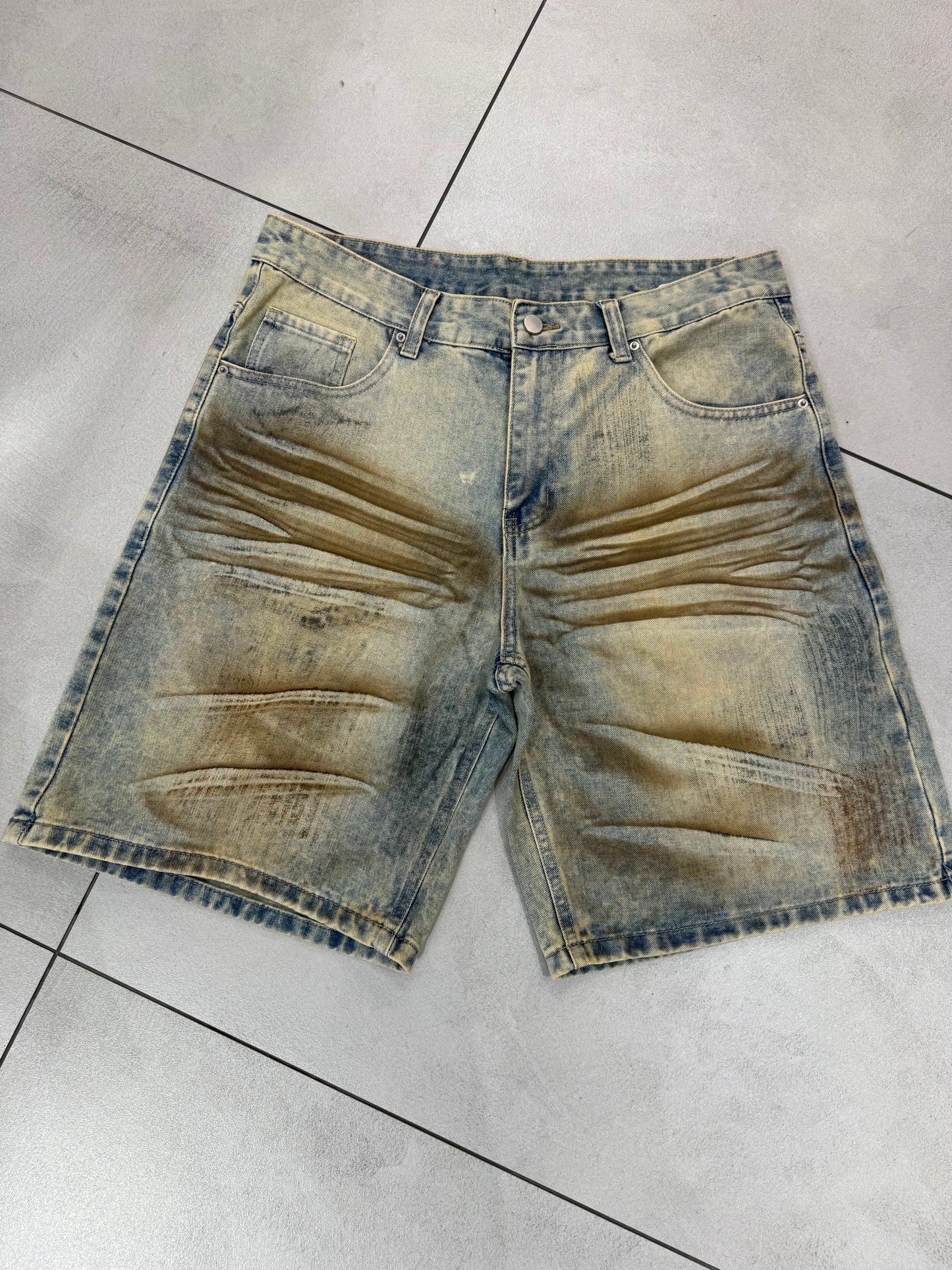 Bermuda Jeans Zip Sfumato
