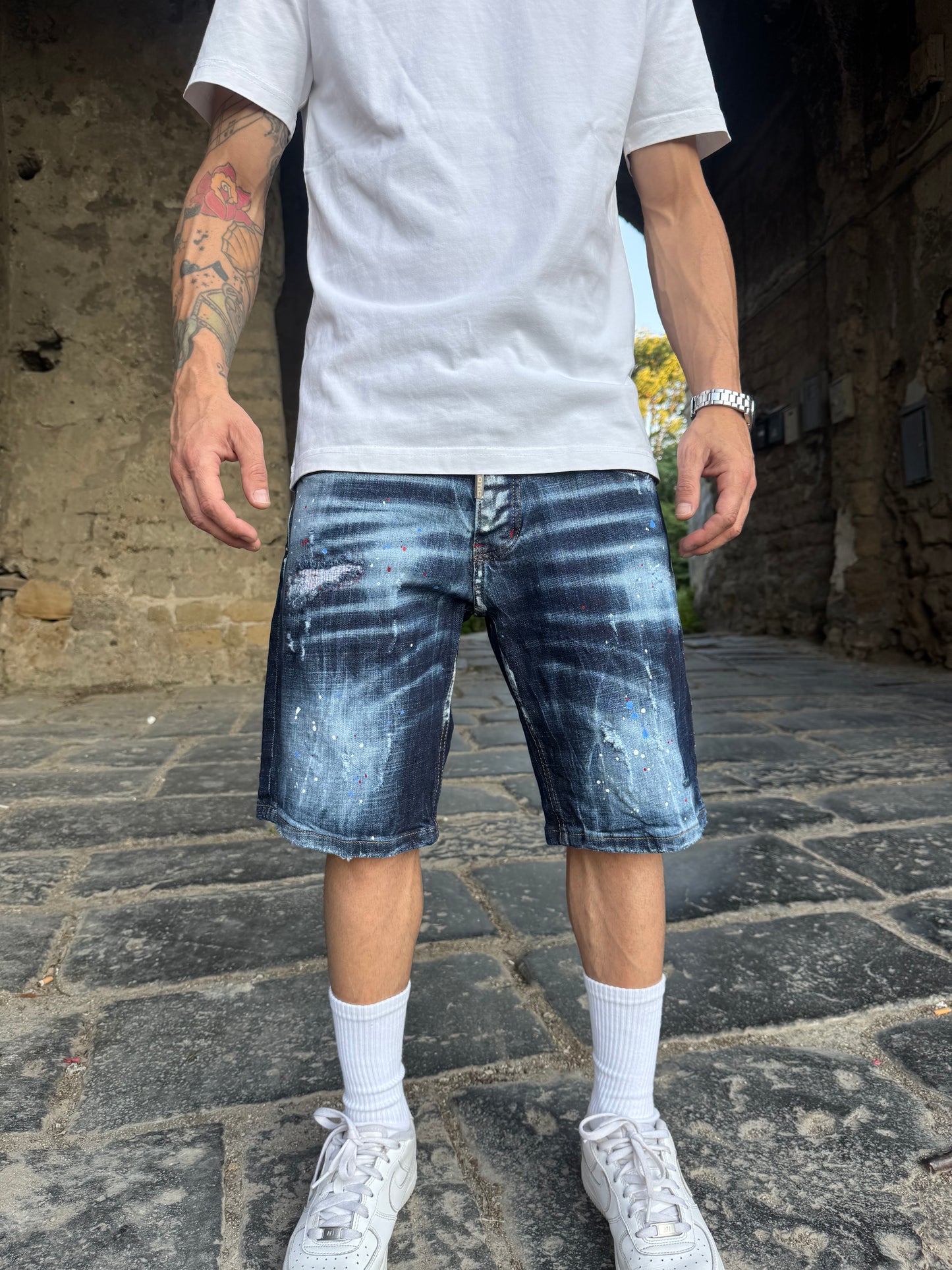 Shorts Blu Sfumato