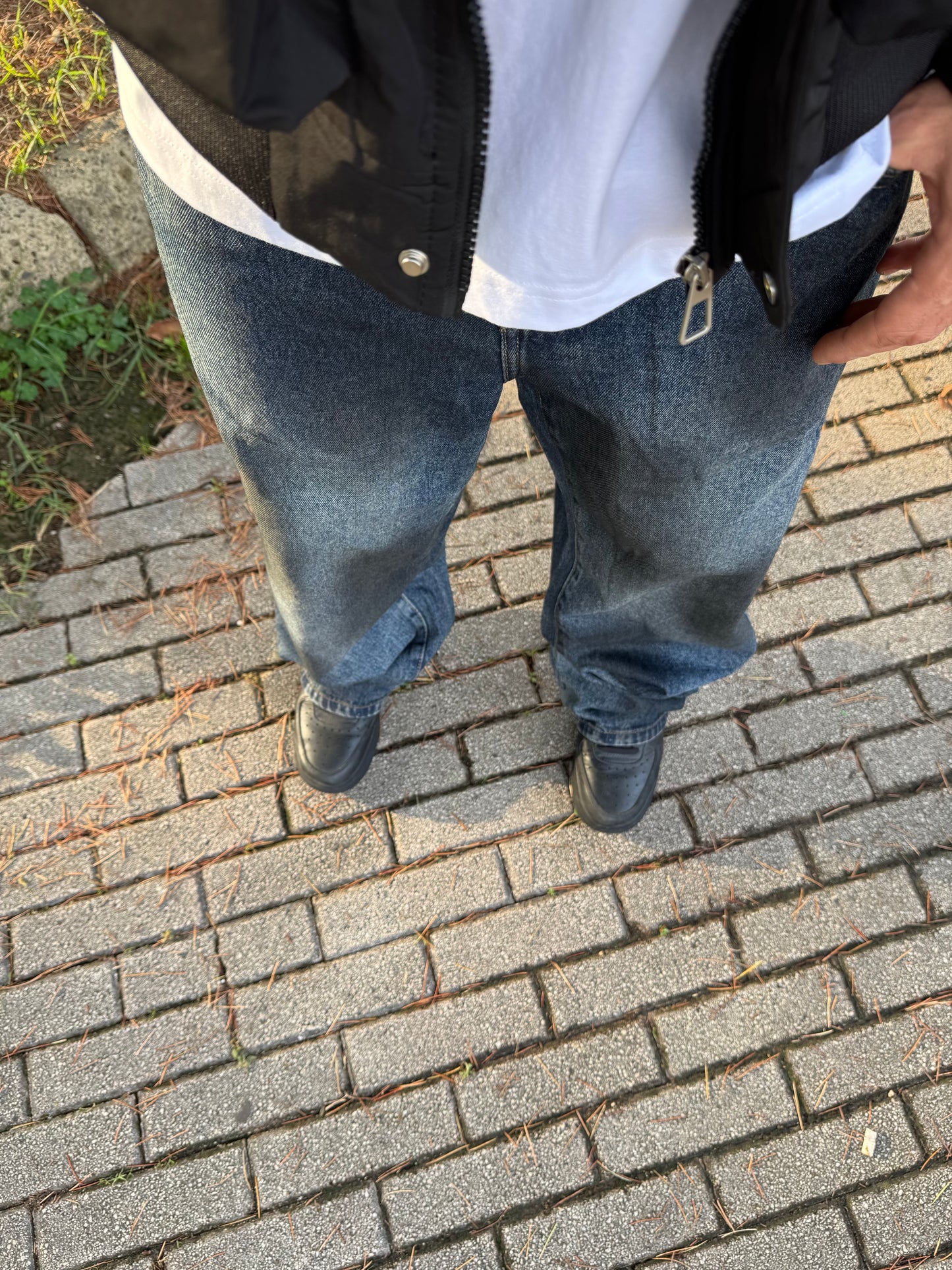 Jeans Baggy blu Sfumato