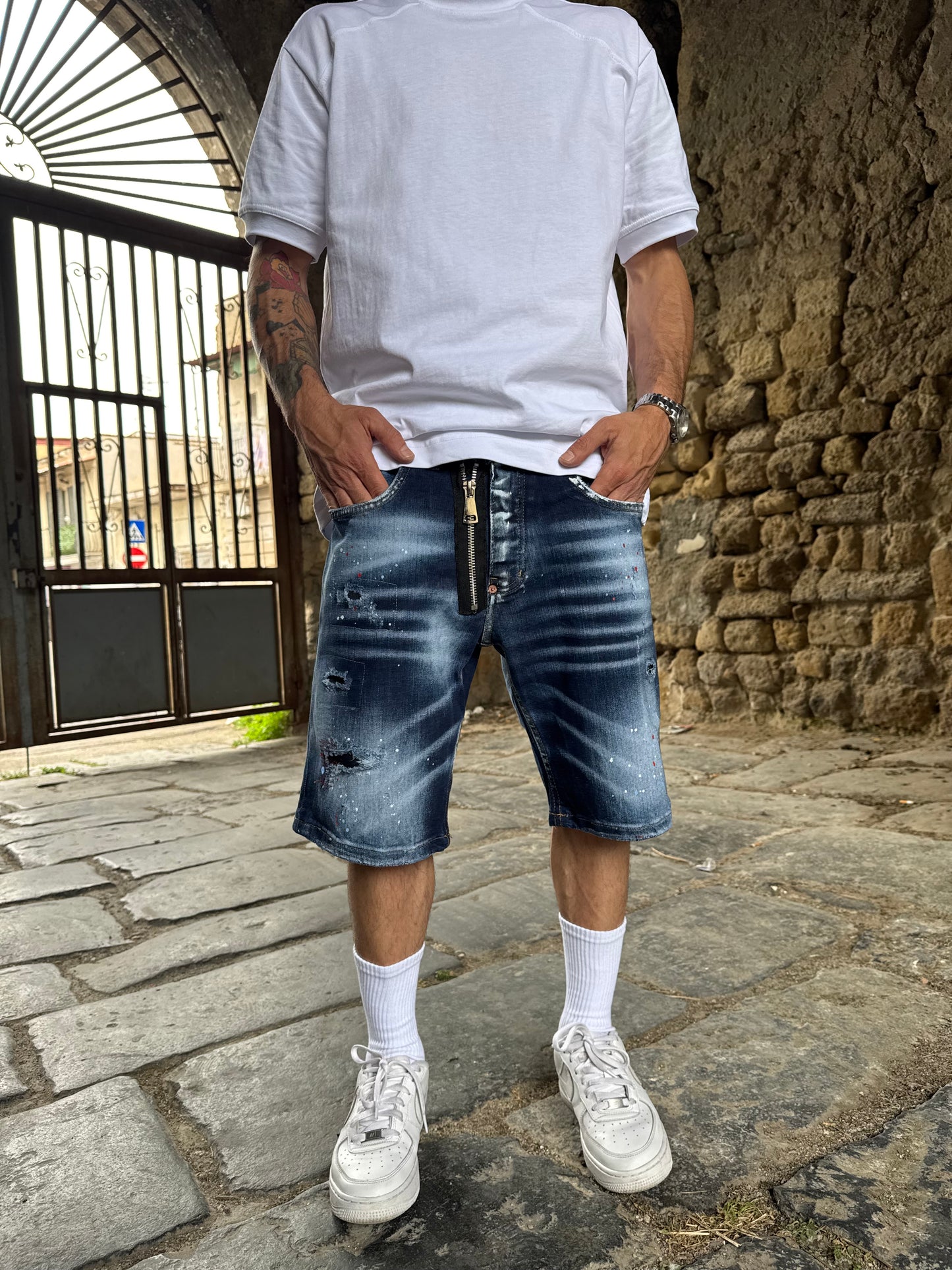 Short Blu Zip Mod Ds2