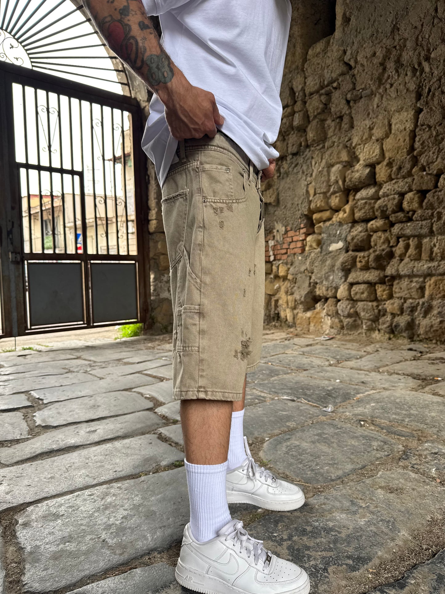 Short Carpenter Marmorizzato