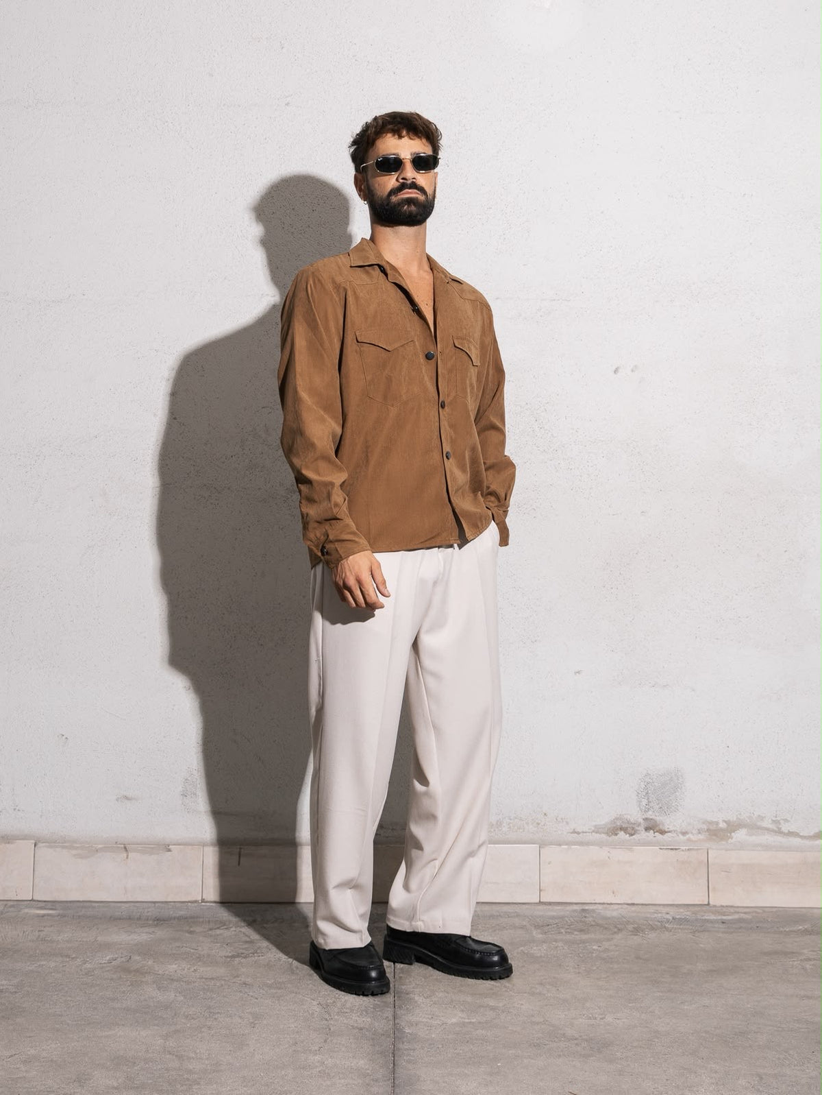 Pantalone Fondo Largo Crema