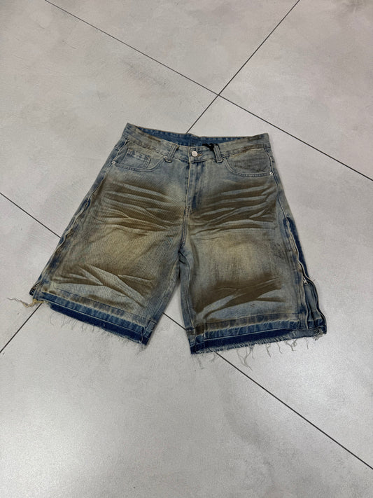 Bermuda Jeans Zip Sfumato