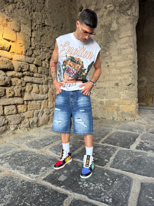 Short Jeans blu