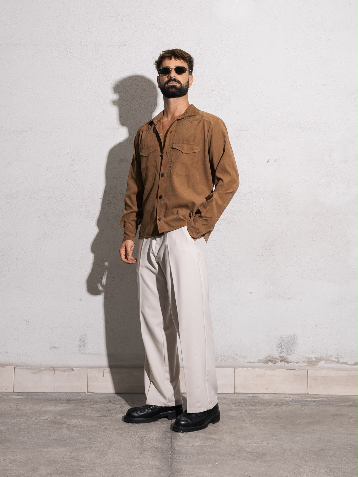 Pantalone Fondo Largo Crema