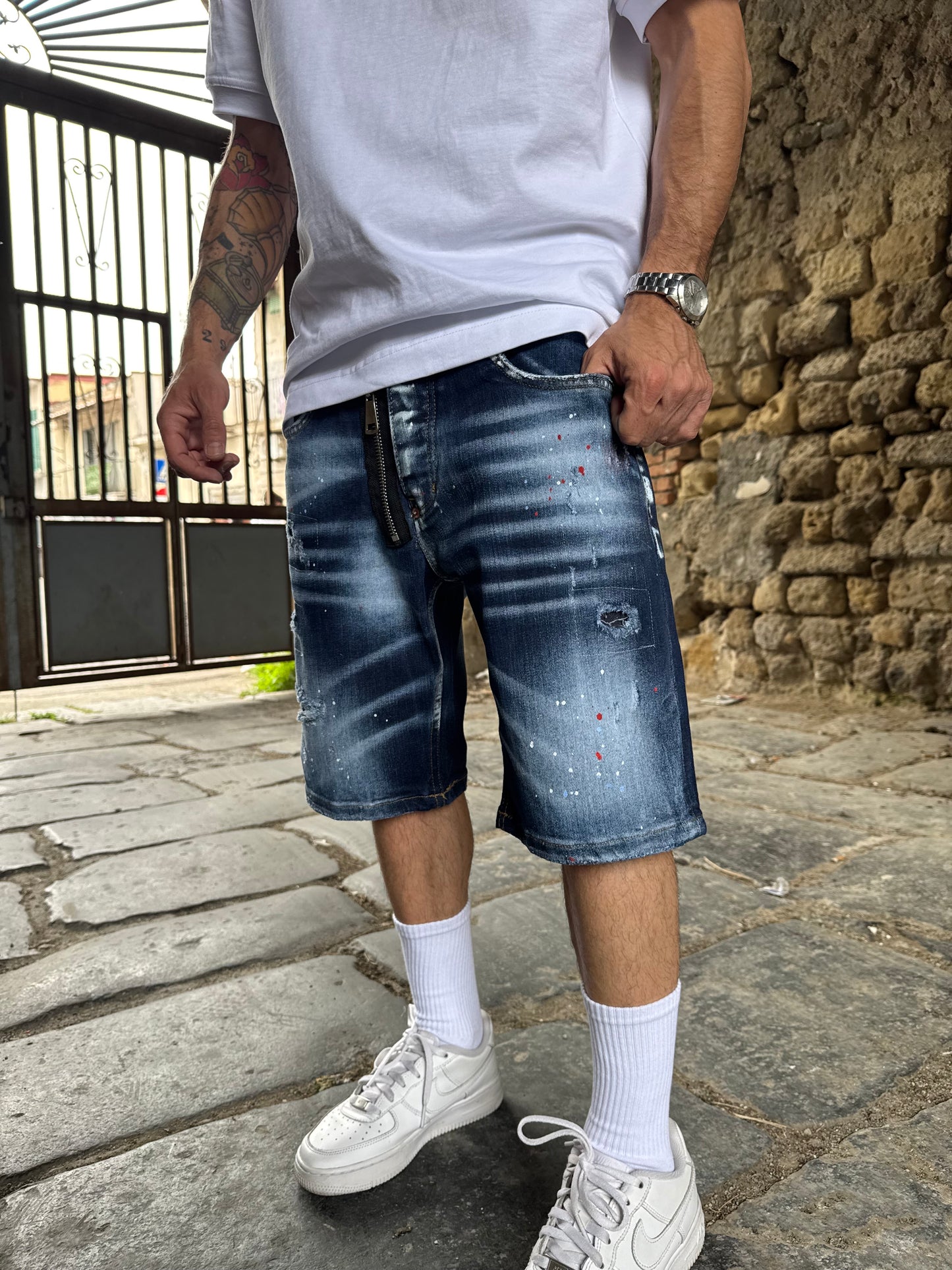 Short Blu Zip Mod Ds2