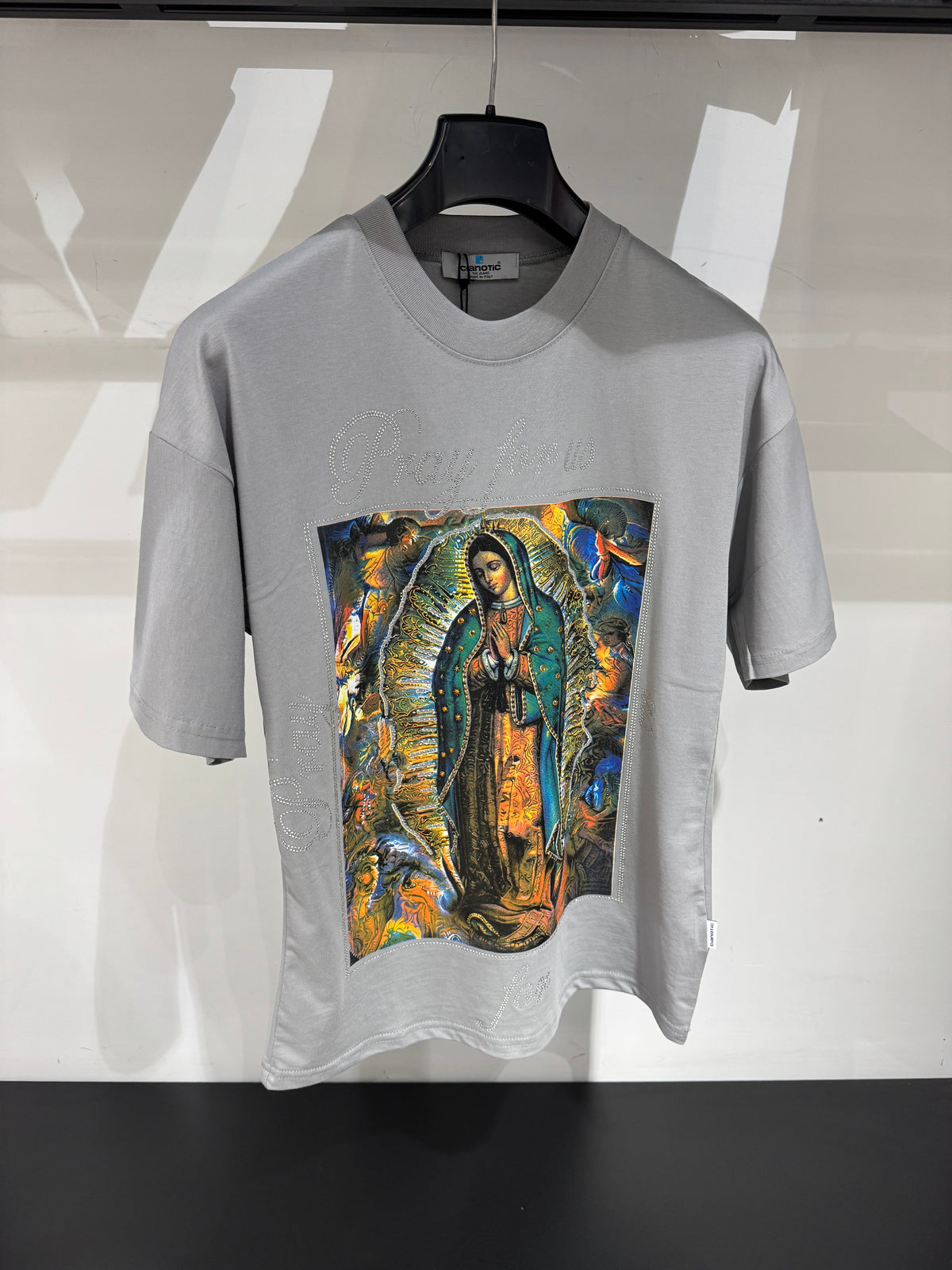 T-Shirt  Strass  Maniche Corte