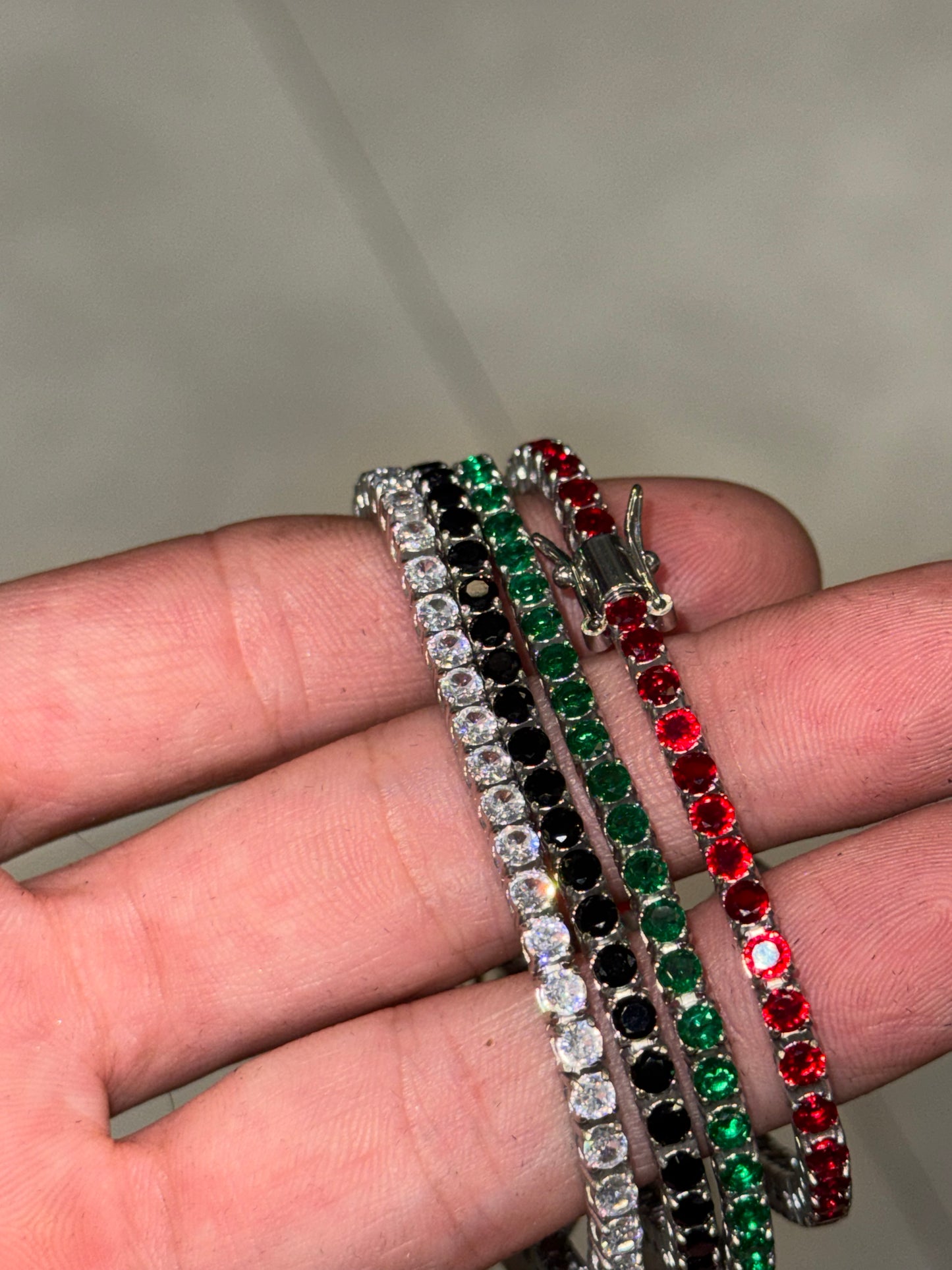 Bracciale Luminoso in Accaio  misura 17